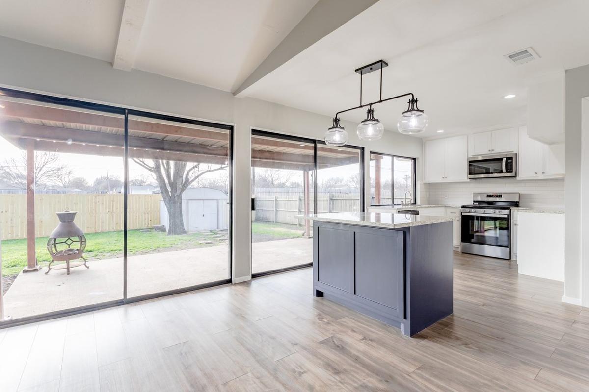 Kitchen With Large Windows